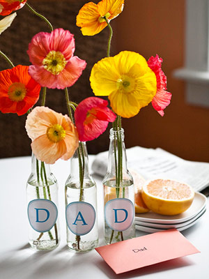 These labels are the perfect DIY project This simple DAD centerpiece can 