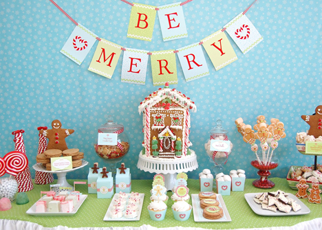 Be Merry Dessert Table 