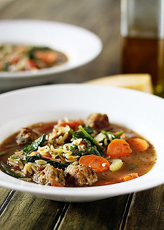 You can also go with an Italian wedding soup Not only is it a delicious 