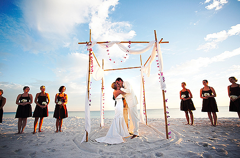 Beach Wedding Altar Ideas Put a twist on the traditional ceremony with one
