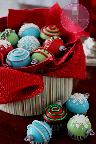 ornament cupcakes