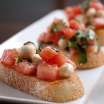 Heirloom Tomato & Mozzarella Bruschetta