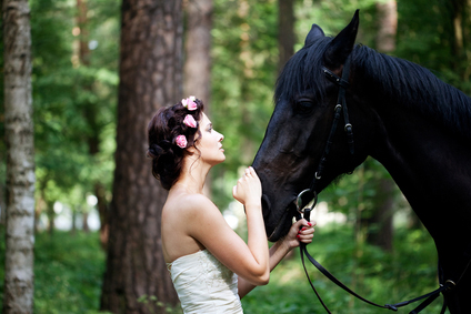 Woman and horse