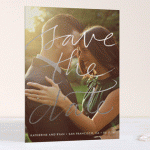 New from Minted! Foil-Pressed Save the Dates