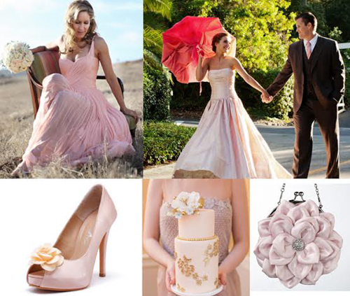 pink wedding dress ideas