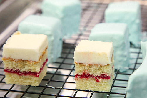 Almond Cake with Fresh Raspberry Filling