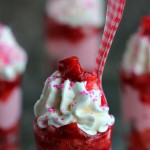 Straweberry Shortcake Shot Glass Desserts!