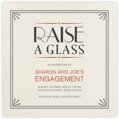 engagement invitation from Paperless Post