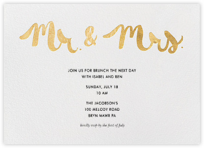 wedding brunch invites