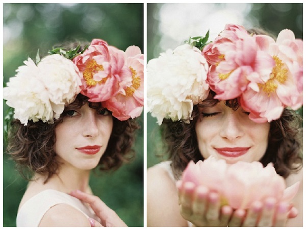 oversized pink flower crown