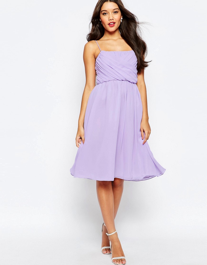 asos purple bridesmaid dress
