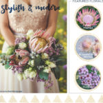 Stylish & Modern Fall Wedding Flowers